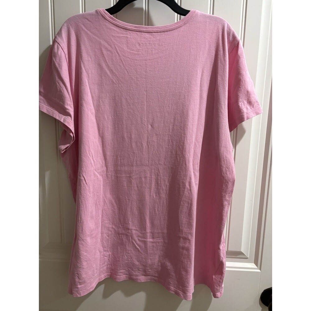 Life Is Good Crusher Tee, Pink Happiness comes In Waves Plus Sz XXL 100% Cotton - Picture 8 of 8